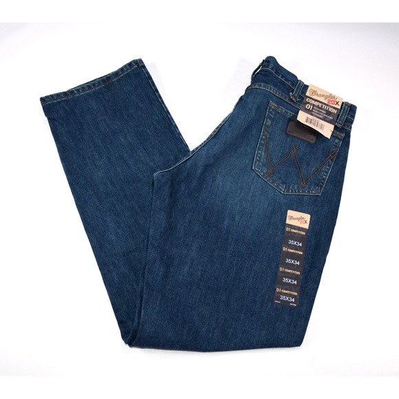 Wrangler 20X  01 Competition Jeans Men's 35" x 34" Relaxed Seat Thigh & Knee - Picture 1 of 16
